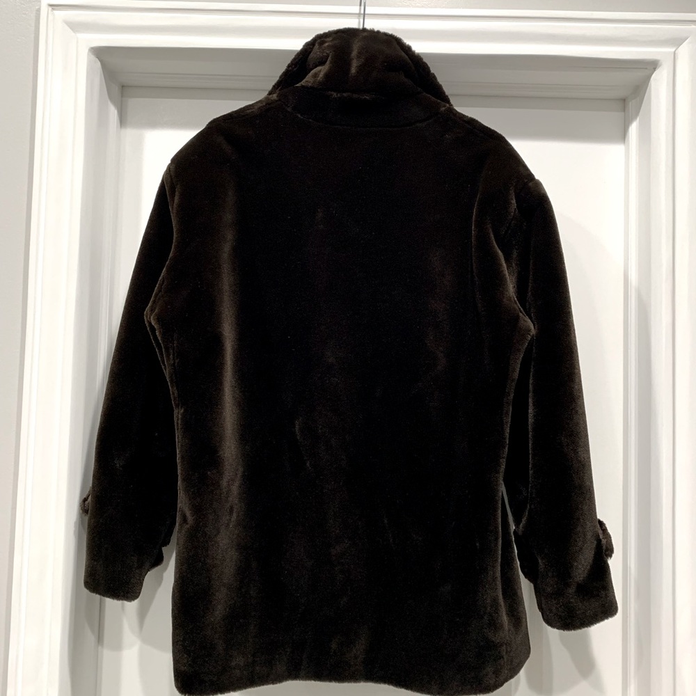 Vintage St. John by Marie Gray Fully Lined Double Breasted Faux Fur Coat - Picture 5 of 13
